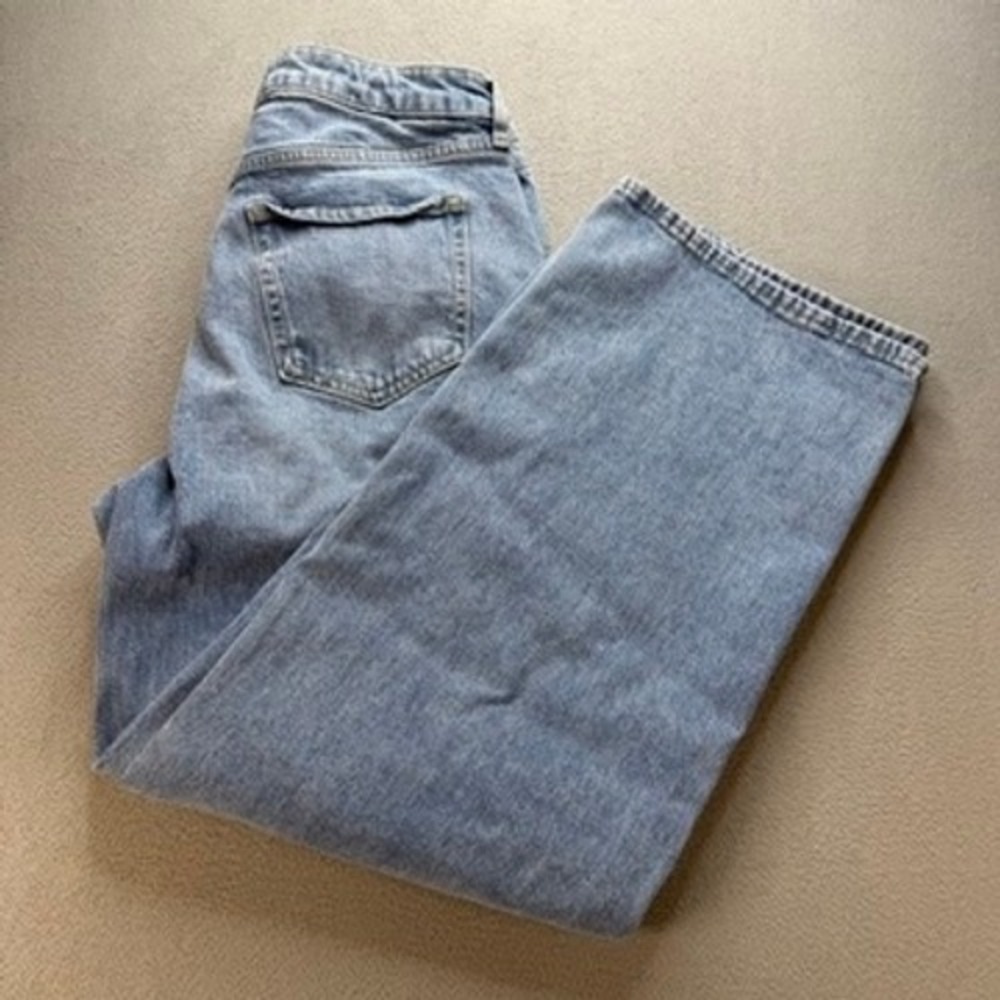 Old Navy Jeans Extra High-Rise Wide Leg Size 10 Blue Denim Baggy Loose Y2K Style